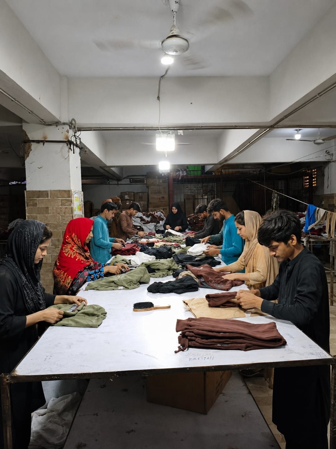 RM Traders sorting & checking floor, Karachi